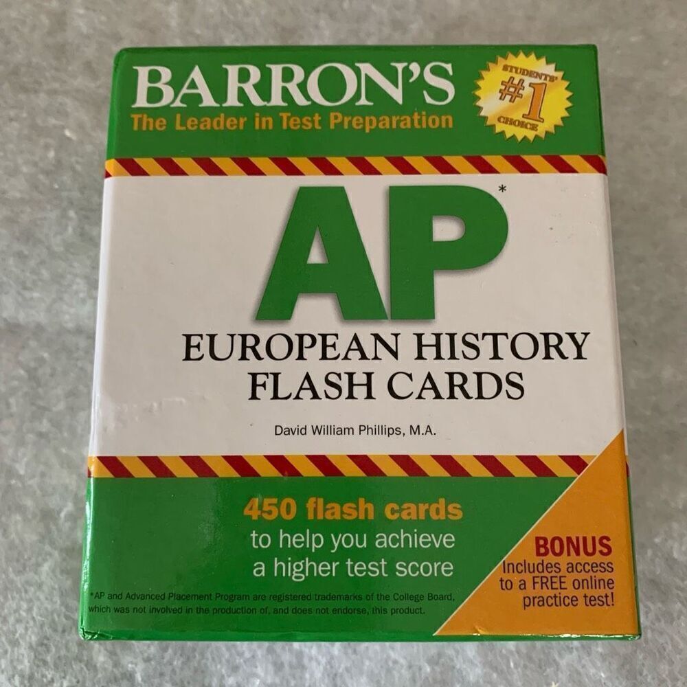 Barron’s AP European History Flash Cards